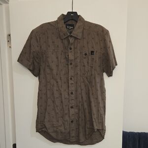 Black Diamond Men's Medium Button Down Shirt, Brown